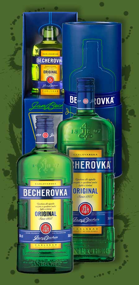 Becherovka bottles