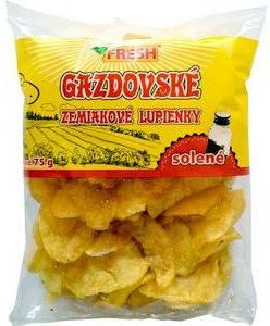Gazdovske potatoes chips with salt - 75g