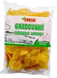 Gazdovske potatoes chips with garlic flavour - 75g