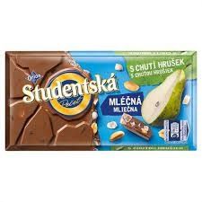 Chocolate Studentska Pecat Milk with Pears 180g