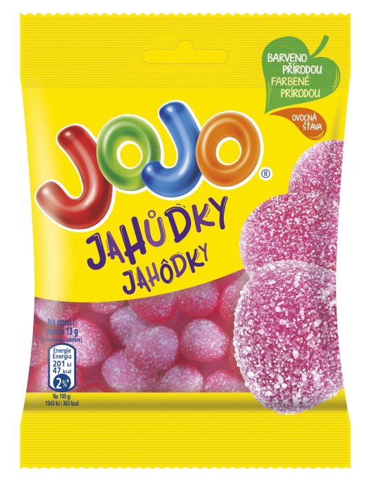 JOJO Fizzy Strawberry candies - 80g
