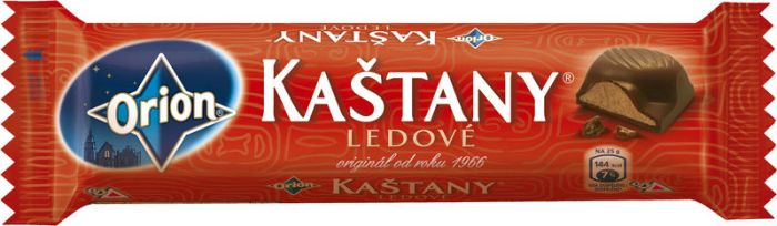Kaštany Dark Chocolate Bar with Praline Cream Filling - 45g 