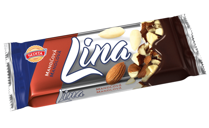 Lina Milk Chocolate Wafers with almond - 60g