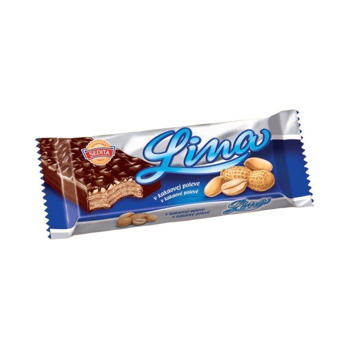 Lina Dark Chocolate Wafer with Peanuts - 60g