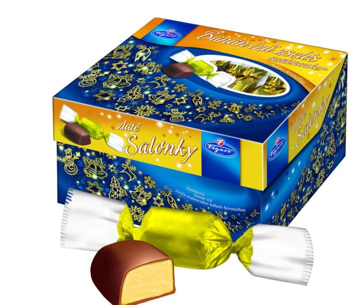 Salonky Gold - Banana Flavoured Christmas Sweets - 450g