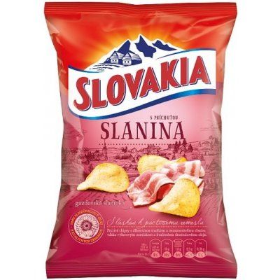 Slovakia Chips Smoked Bacon Flavoured Crisps - 130g