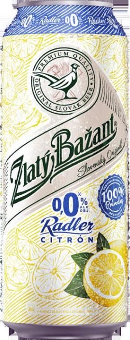 Zlatý Bažant Radler Lemon Beer 0% - 0.5l